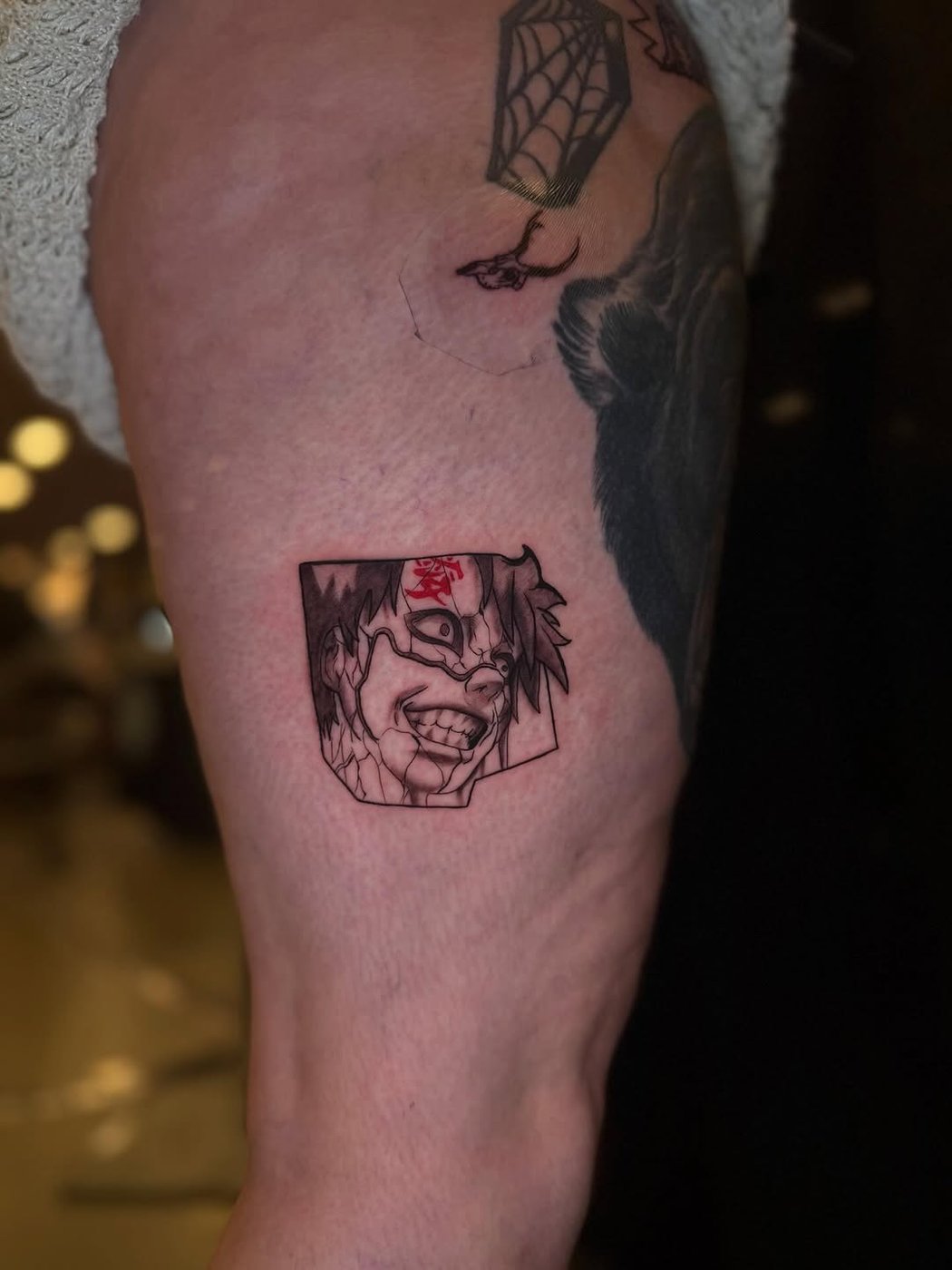 Tattoo work by Jeorge at Unscripted Ink NYC — Anime · Cyber Sigil · Black & Grey — portfolio image 9