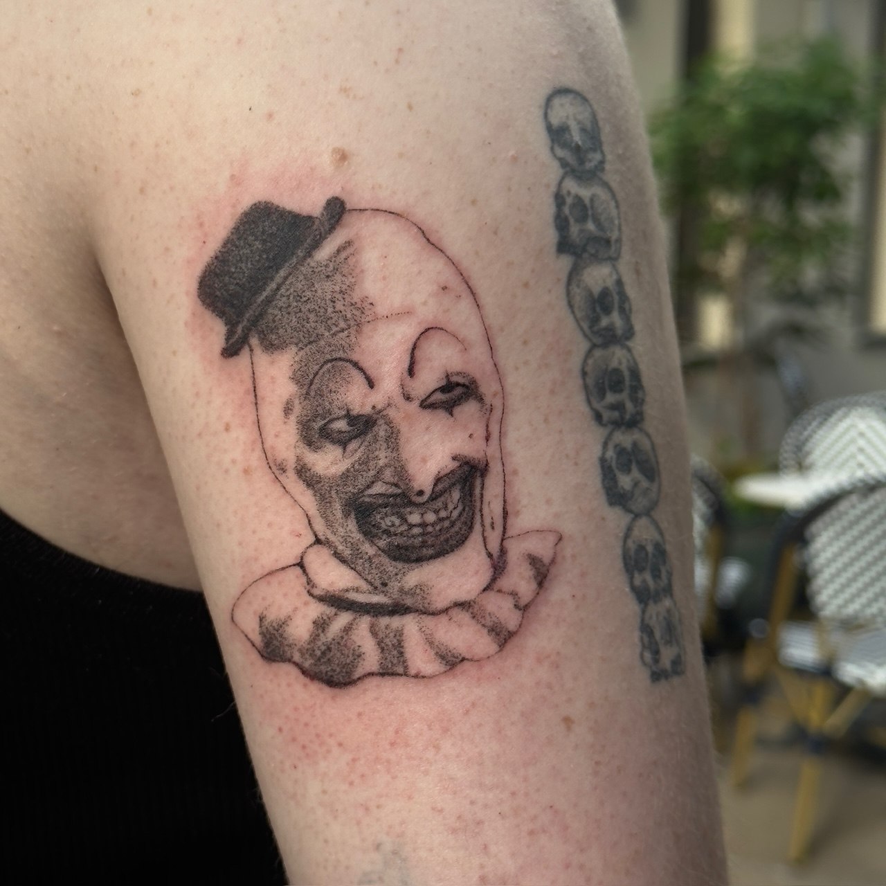 Tattoo work by Lauren at Unscripted Ink NYC — Black & Grey · Pop Culture · Cult References — portfolio image 1