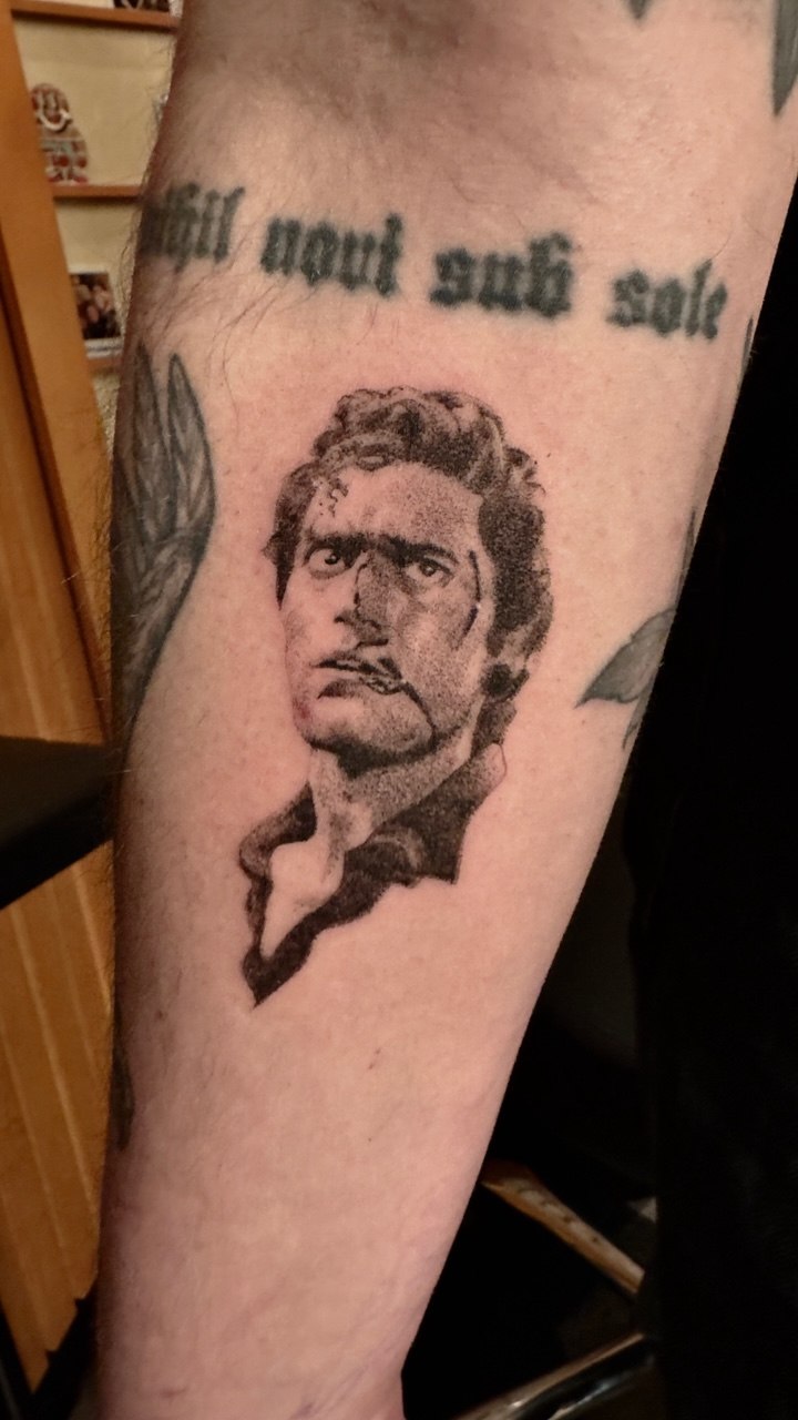Tattoo work by Lauren at Unscripted Ink NYC — Black & Grey · Pop Culture · Cult References — portfolio image 10