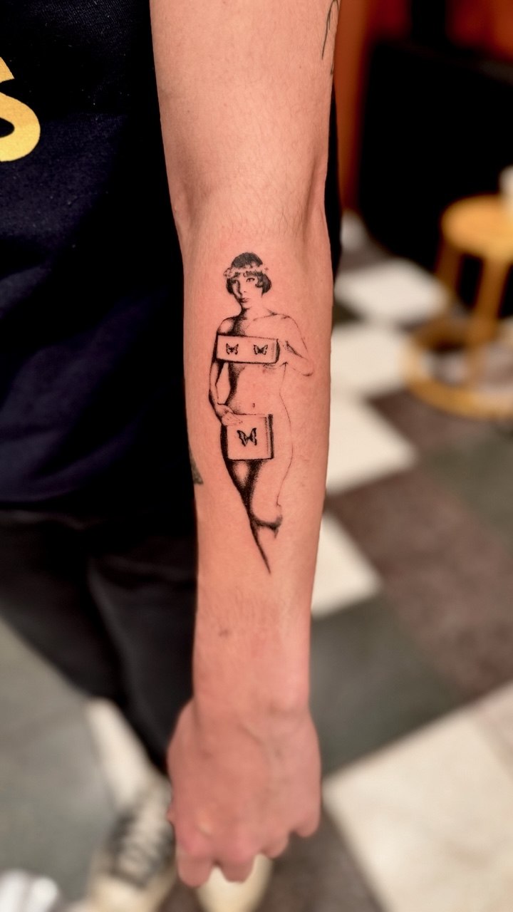 Tattoo work by Lauren at Unscripted Ink NYC — Black & Grey · Pop Culture · Cult References — portfolio image 4