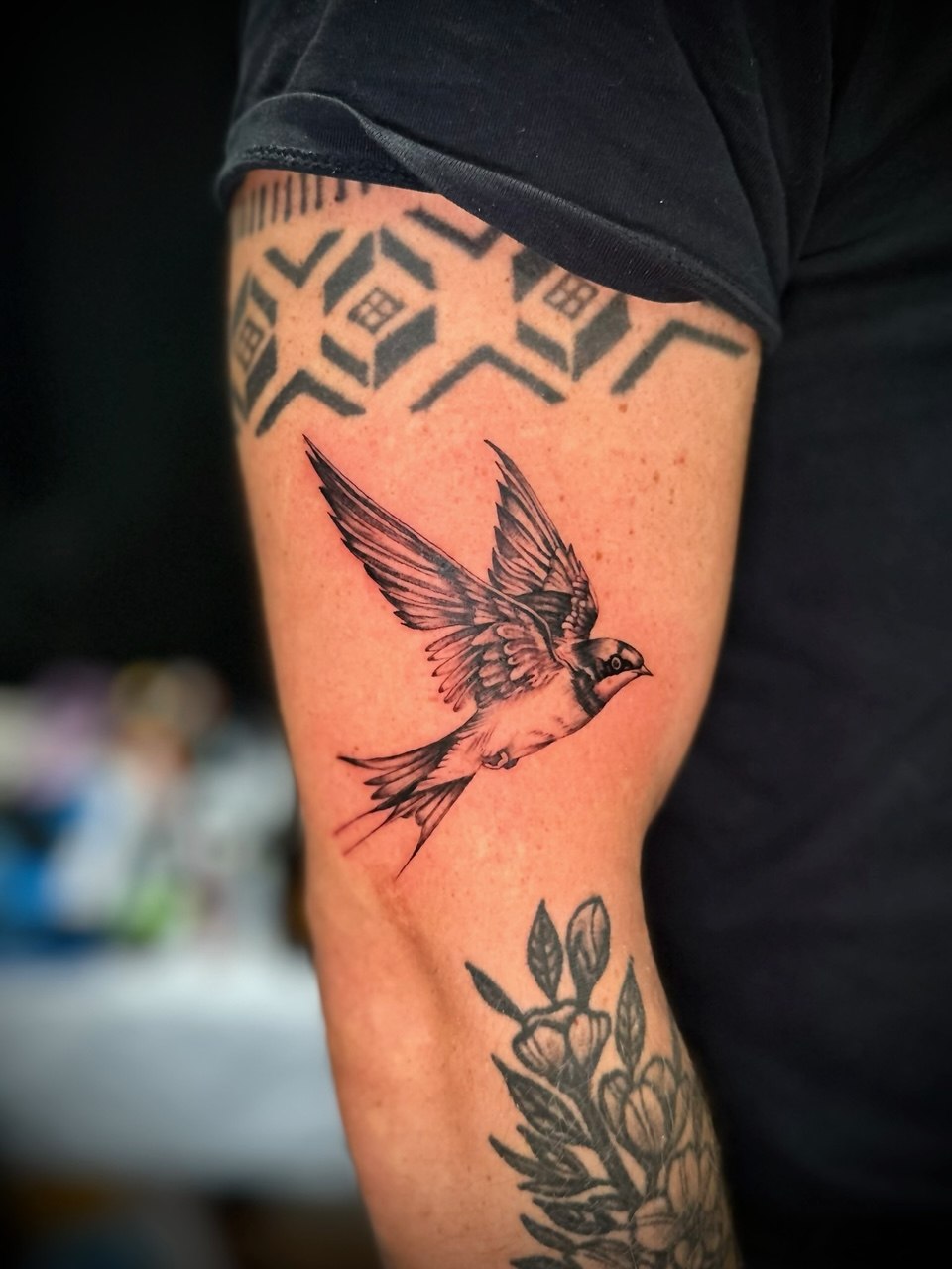 Tattoo work by Saint at Unscripted Ink NYC — Black & Grey · Fine Line · Realism — portfolio image 8